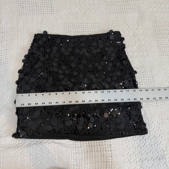 Kate Kasin medium sequin stretch mini skirt bodycon SK 2814 - Picture 8 of 13